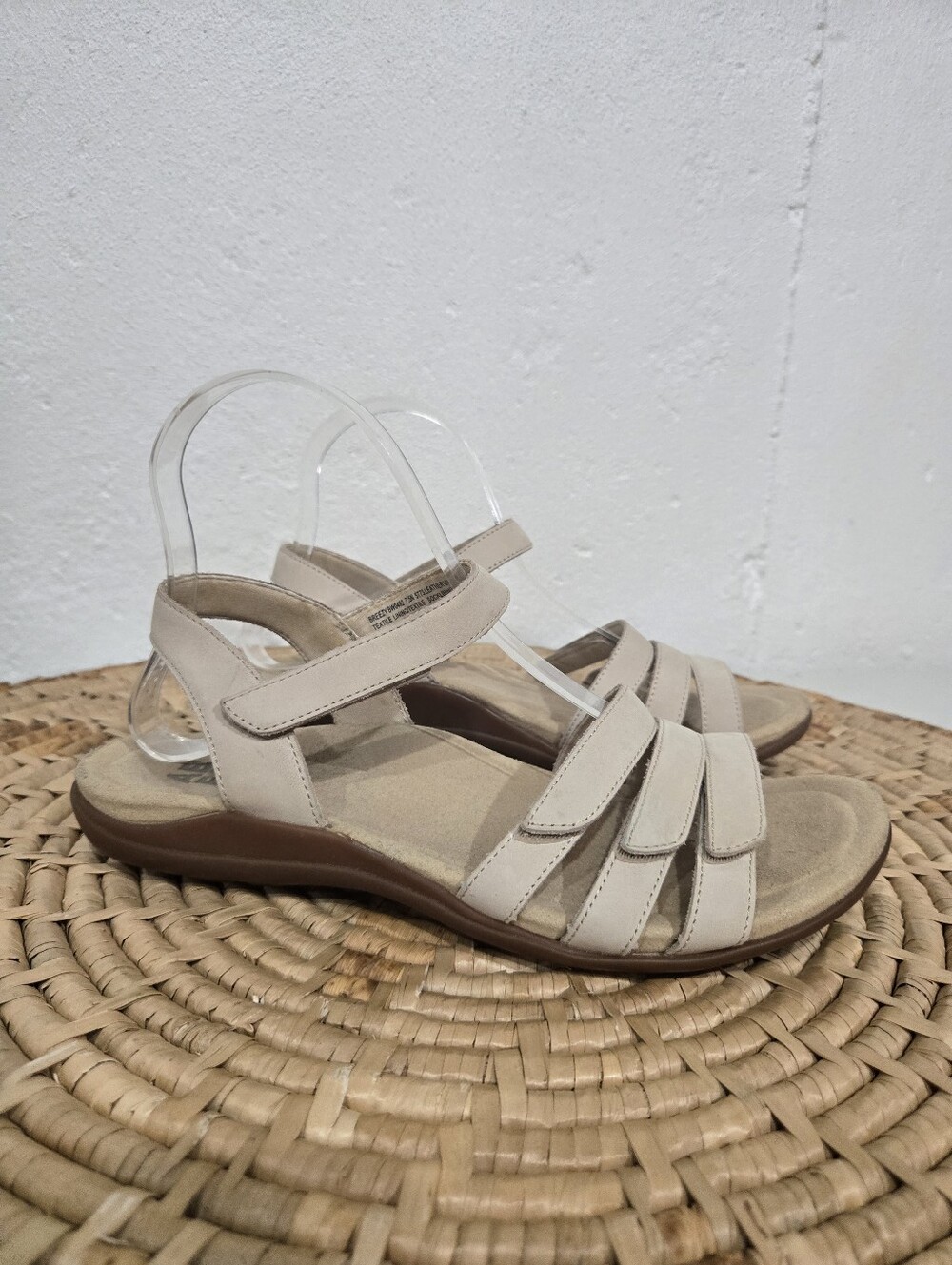 Abeo Taupe Strappy Sandals 7.5N